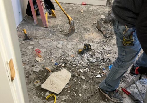 Transforming Spaces: Our Tile Removal Project in Kaysville, Utah