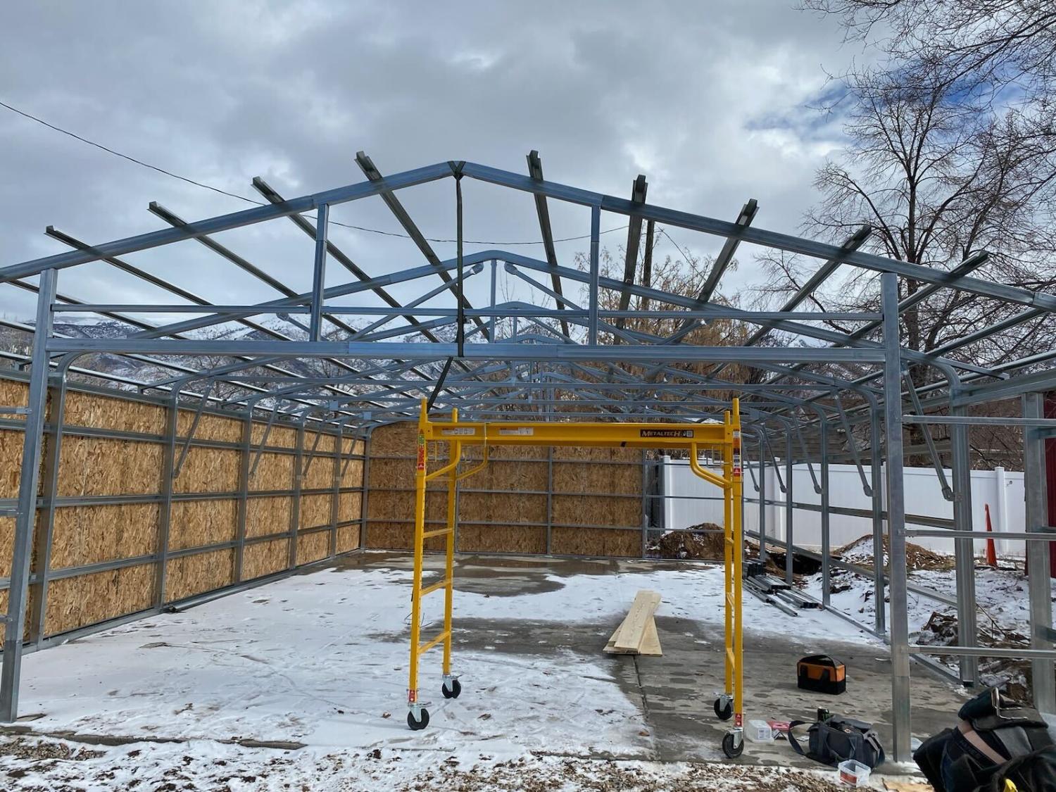 Building a Brand New Garage in Layton, Utah