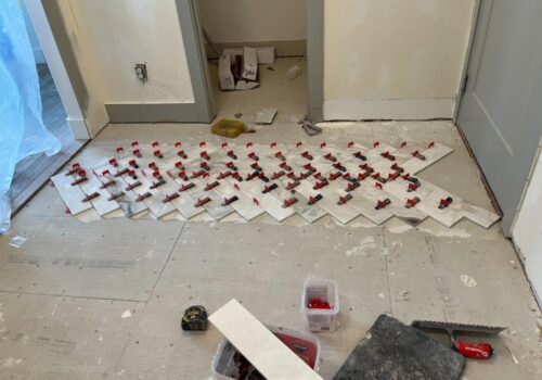 Transforming Spaces: Herringbone Tile Floor Installation in Kaysville