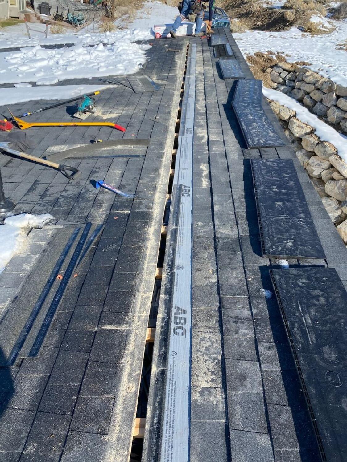 Crater Hills Roof Upgrade: Shingle-Over Vent Installation