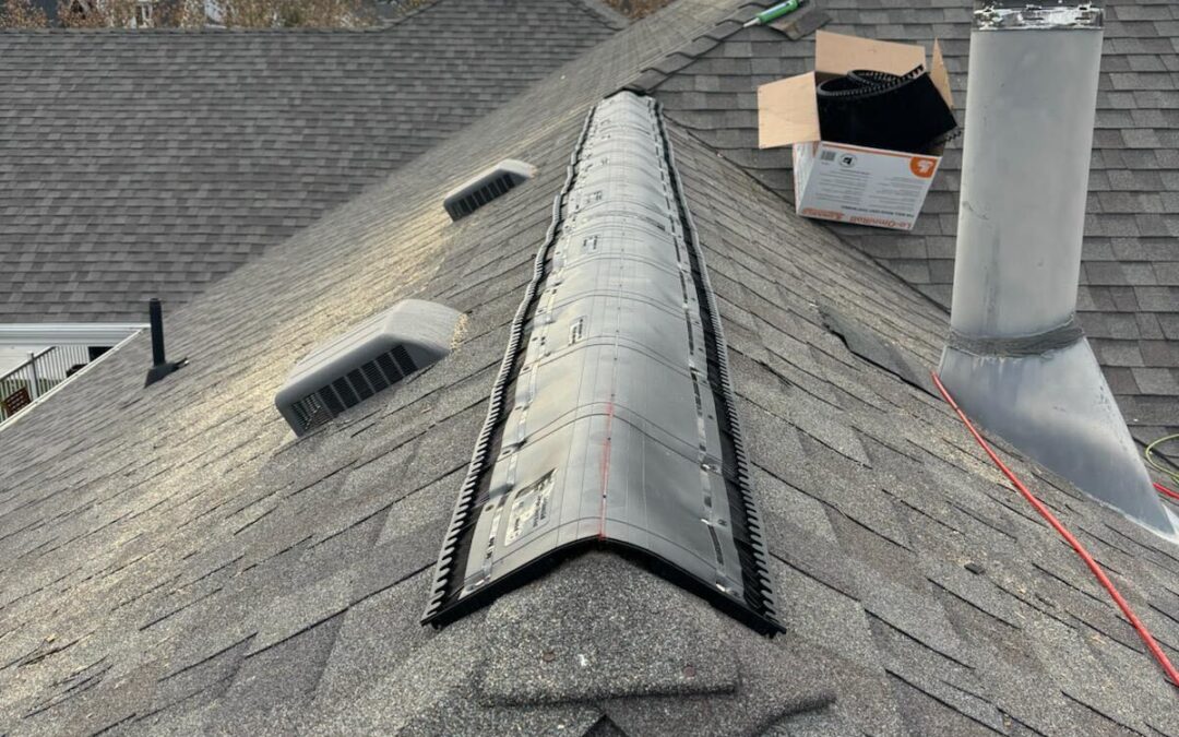 Roof Repair and Increasing Attic Ventilation in Kaysville, Utah by EagleRidge Roofing and Construction
