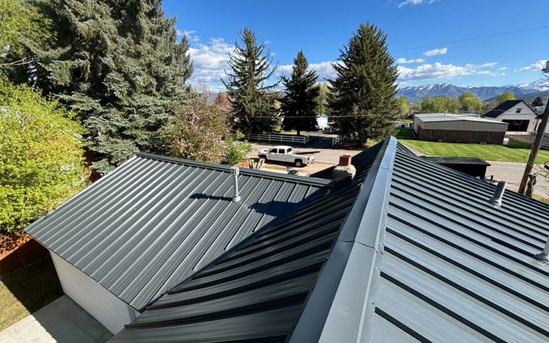 Modern Metal Roof Installation In Midway, Utah