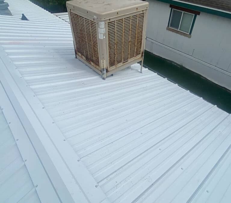 New Metal Roof Installation On Single Wide Trailer In Taylorsville, Utah.