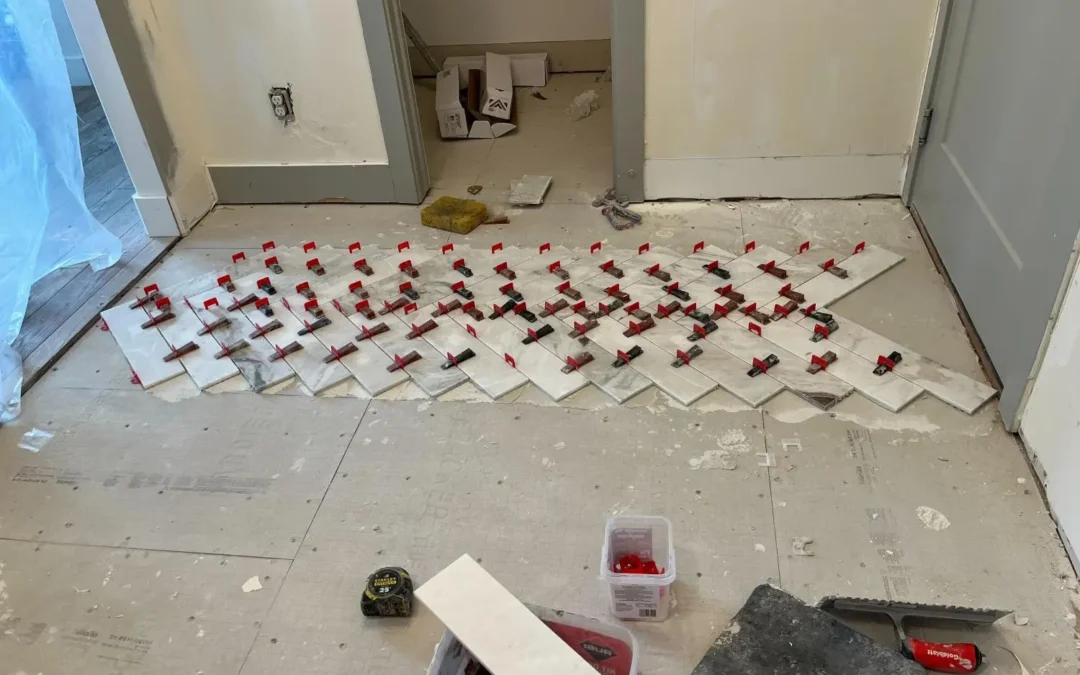 Transforming Spaces: Herringbone Tile Floor Installation in Kaysville