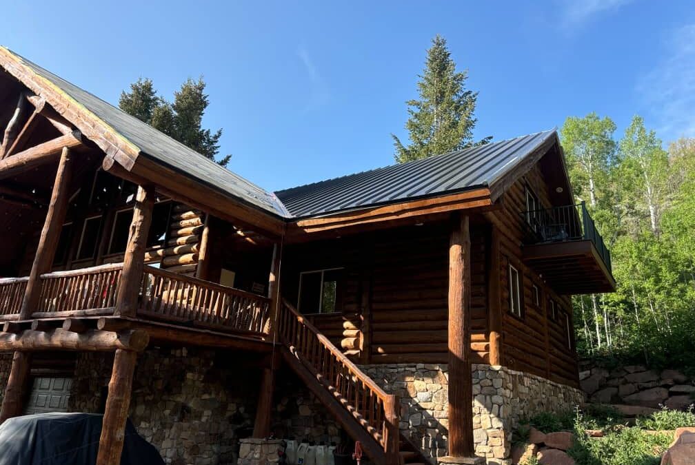 Standing Seam Metal Roof Installation – Oakley Canyon, Utah
