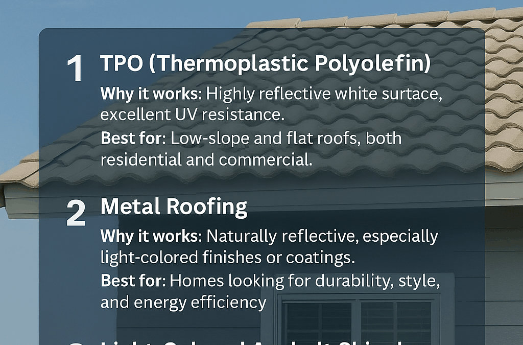 Cool Roofs for Hot Summers: Materials That Keep Your Home Comfortable
