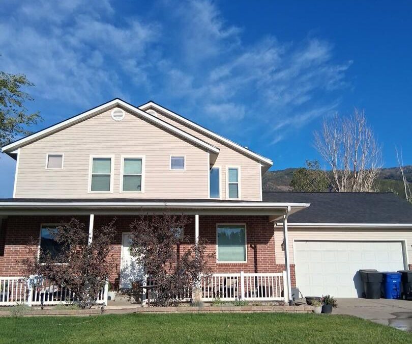 South Ogden Roof Transformation – Moire Black Landmark Shingles Installed