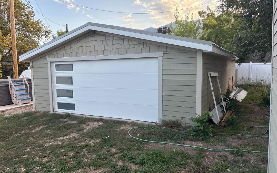 Steel Garage Build with Metal Roofing- Layton, Utah Project