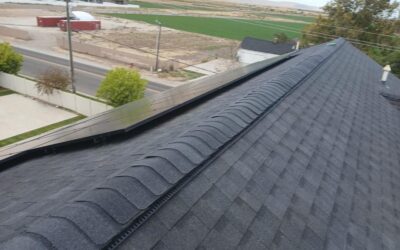 New Roof & Solar Panel Reinstallation in Layton, Utah | Moire Black Finish