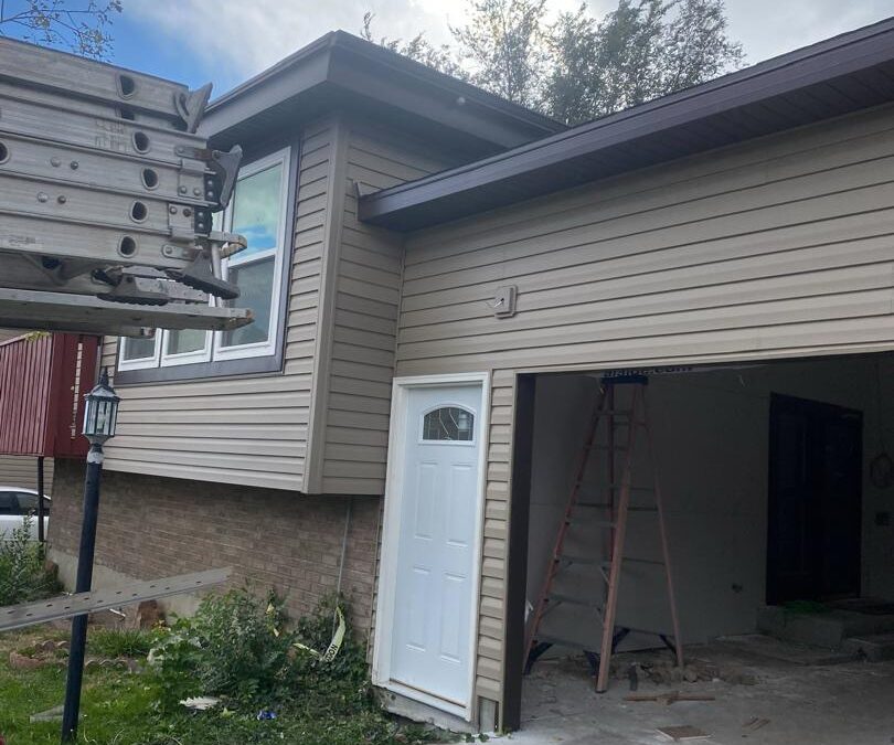 New Garage Construction & Exterior Finishes Completed in Kearns, Utah