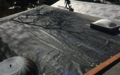 New Roof Installation & Repairs in Holladay, Utah, Using Moire Black Shingles.