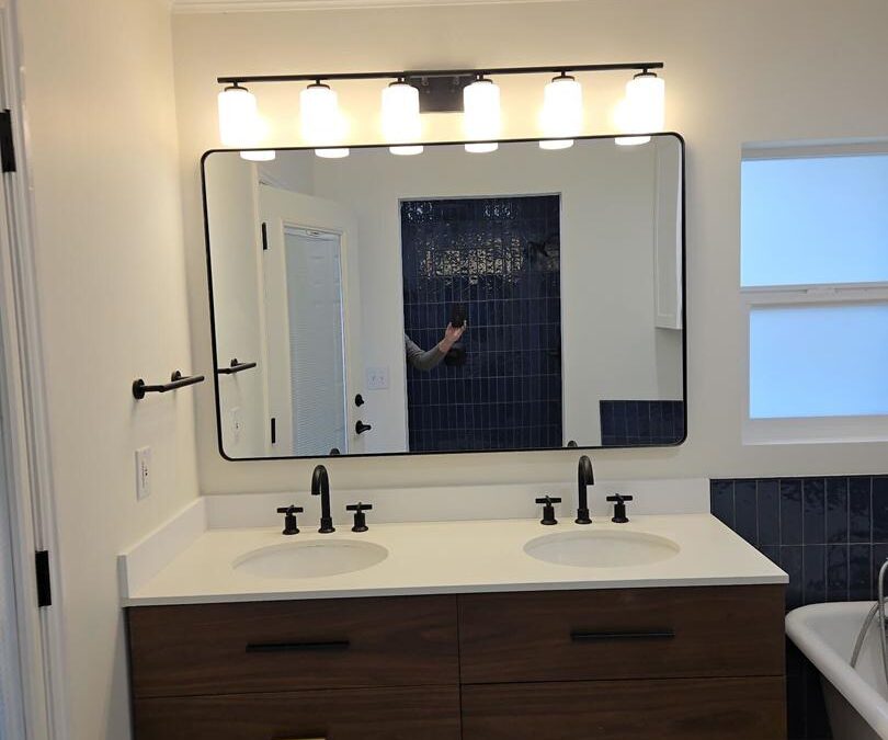 Bathroom Remodel in Kaysville, Utah – Expanded Shower & Larger Vanity Upgrade.