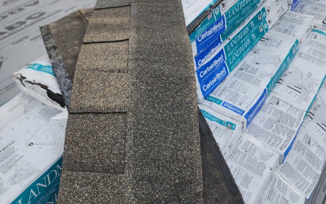 Roof Tear-Off and New Moire Black Shingle Installation in Syracuse, Utah.