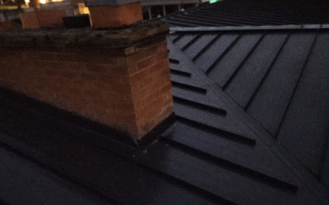 Standing Seam Metal Roof Installed in Ogden, Utah – 26-Gauge 1½-Inch Panels.