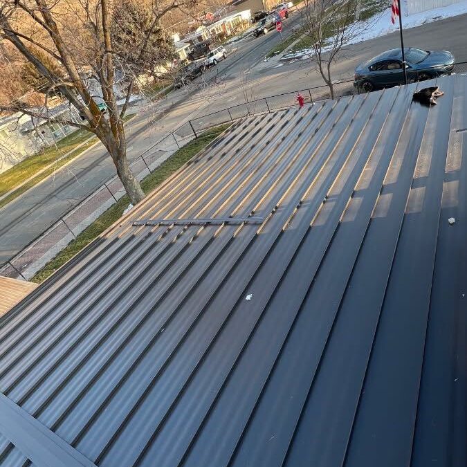 Metal Roof Installation Completed in Brigham City.