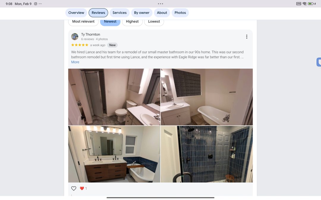 What Our Customers Are Saying About Working With EagleRidge Roofing & Construction