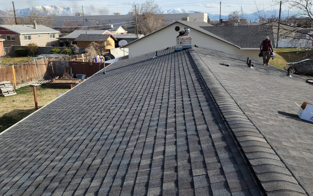 New Roof Installation Using CertainTeed Landmark Driftwood Shingles
