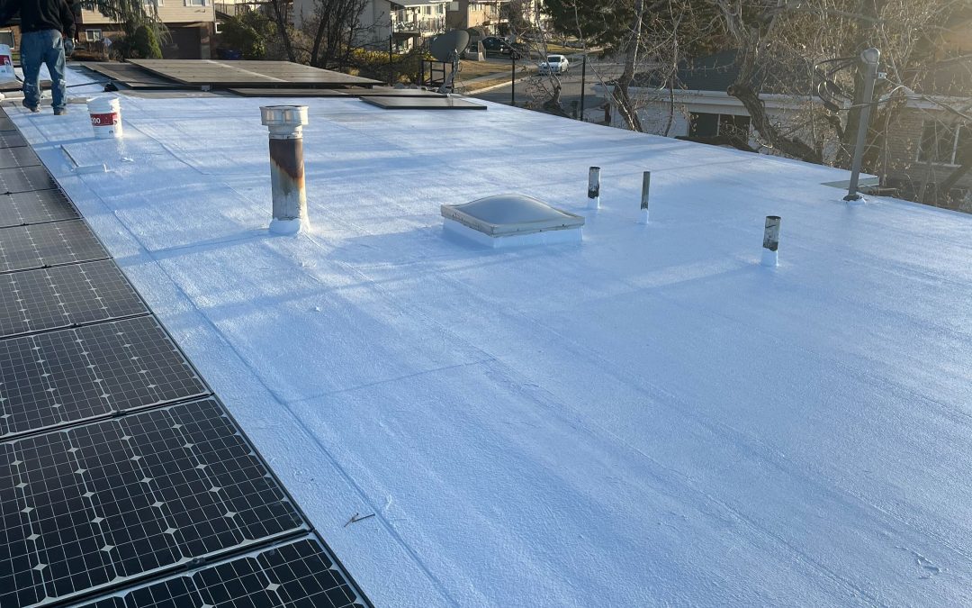 Solar Panels Removed, Roof Coated, Solar Panels Reinstalled — All by One Team