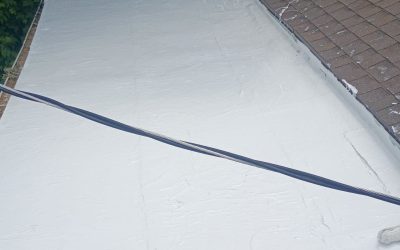 Roof Coating Applied to Help Stop Leaks on Duplex in Salt Lake City, Utah
