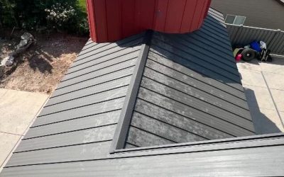 New Metal Roof Installation Completed on a Home in Farmington, Utah.