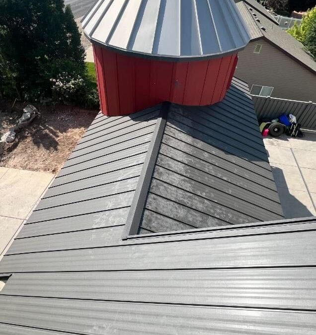 New Metal Roof Installation Completed on a Home in Farmington, Utah.