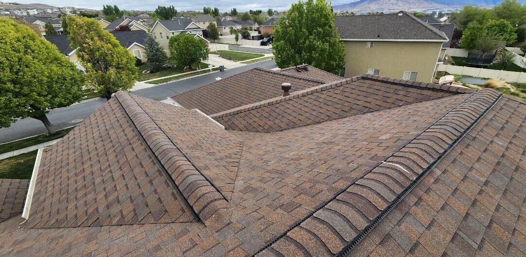 New CertainTeed Shingle Roof & Ridge Vent Installation Completed in Saratoga Springs, Utah.