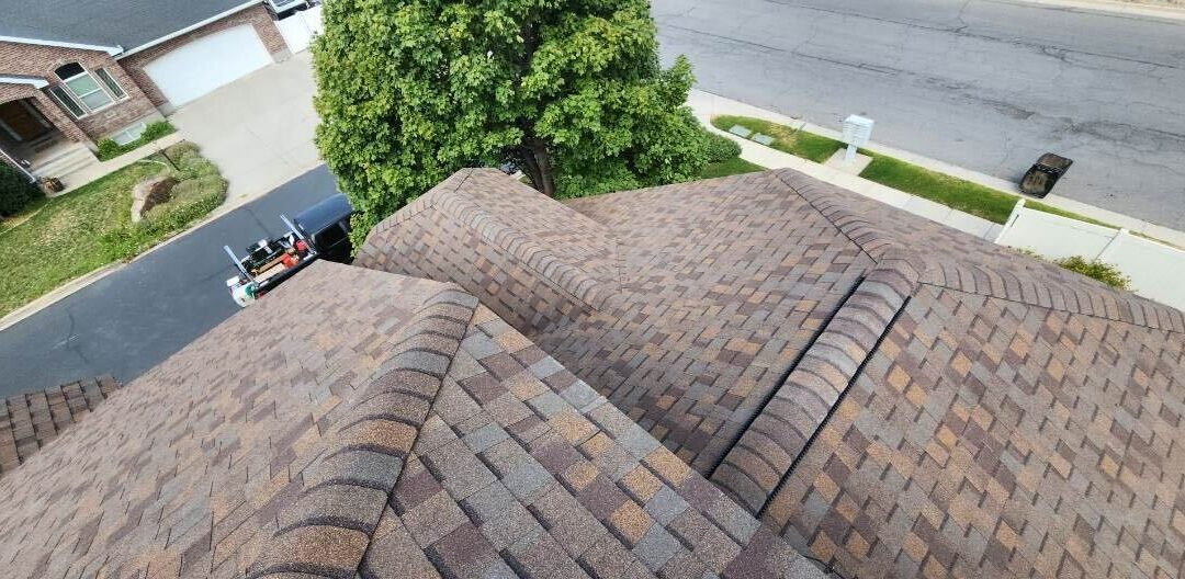 Old Roof Off. New Shingles On. Kaysville, Utah.