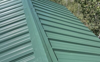 Metal Roof Installation on Barn-Style Roof – Oakley, Utah